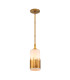 Sawgrass Slim Pendant Ceiling Light Gold Leaf with Antique Glaze-1