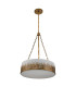 Sawgrass 53cm Cylindrical Pendant Ceiling Light Gold Leaf with Antique Glaze-5