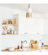 Sawgrass Slim Pendant Ceiling Light Gold Leaf with Antique Glaze-2