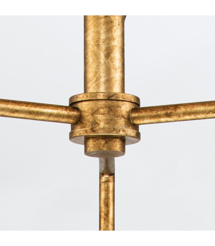 Sawgrass Multi Arm Pendant Ceiling Light Gold Leaf with Antique Glaze-7