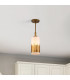 Sawgrass Slim Pendant Ceiling Light Gold Leaf with Antique Glaze-4