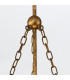 Sawgrass 53cm Cylindrical Pendant Ceiling Light Gold Leaf with Antique Glaze-8