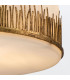 Sawgrass 53cm Cylindrical Pendant Ceiling Light Gold Leaf with Antique Glaze-9