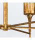 Sawgrass 6 Light Multi Arm Pendant Ceiling Light Gold Leaf with Antique Glaze-9