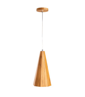 Angular Dome Pendant Ceiling Light Teak-1