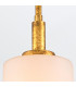 Sawgrass Slim Pendant Ceiling Light Gold Leaf with Antique Glaze-7