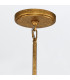 Sawgrass 6 Light Multi Arm Pendant Ceiling Light Gold Leaf with Antique Glaze-10