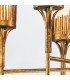 Sawgrass 6 Light Multi Arm Pendant Ceiling Light Gold Leaf with Antique Glaze-11