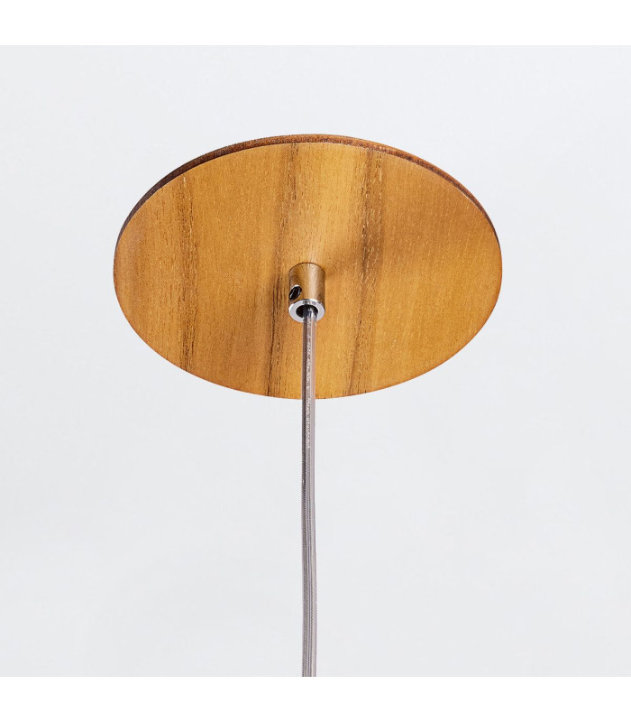 Angular Dome Pendant Ceiling Light Teak-4