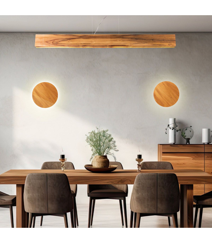 Clean Bar Pendant Ceiling Light Teak-2