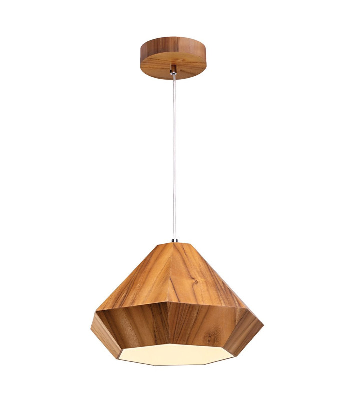 Diamond Dome Pendant Ceiling Light Teak-1