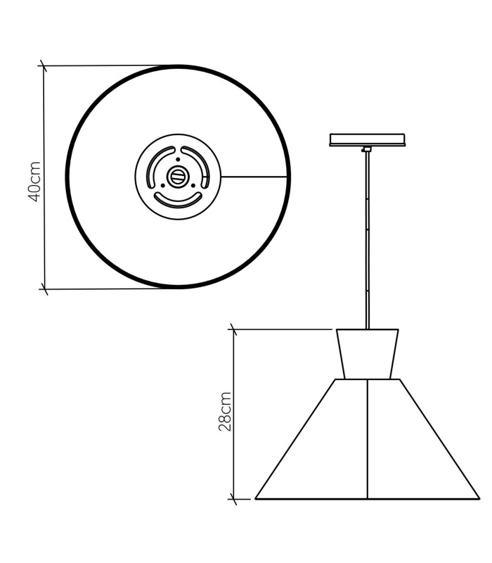 Conical Dome Pendant Ceiling Light Teak-3