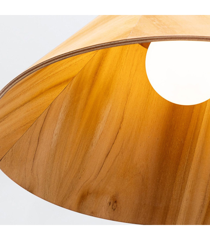 Conical Dome Pendant Ceiling Light Teak-7