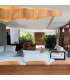 Horizon 100cm Bar Pendant Ceiling Light Teak-2