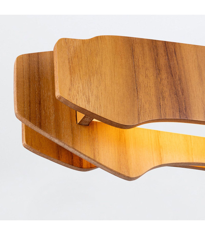 Horizon 100cm Bar Pendant Ceiling Light Teak-4