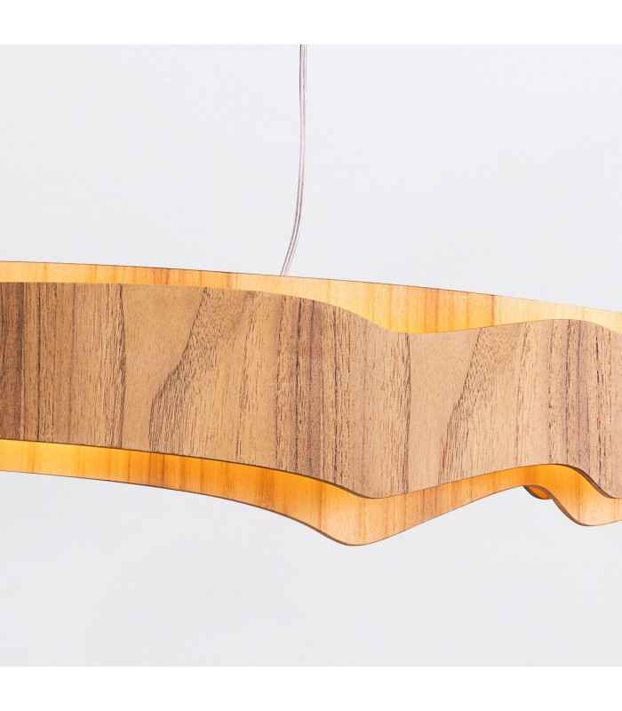 Horizon 100cm Bar Pendant Ceiling Light Teak-6