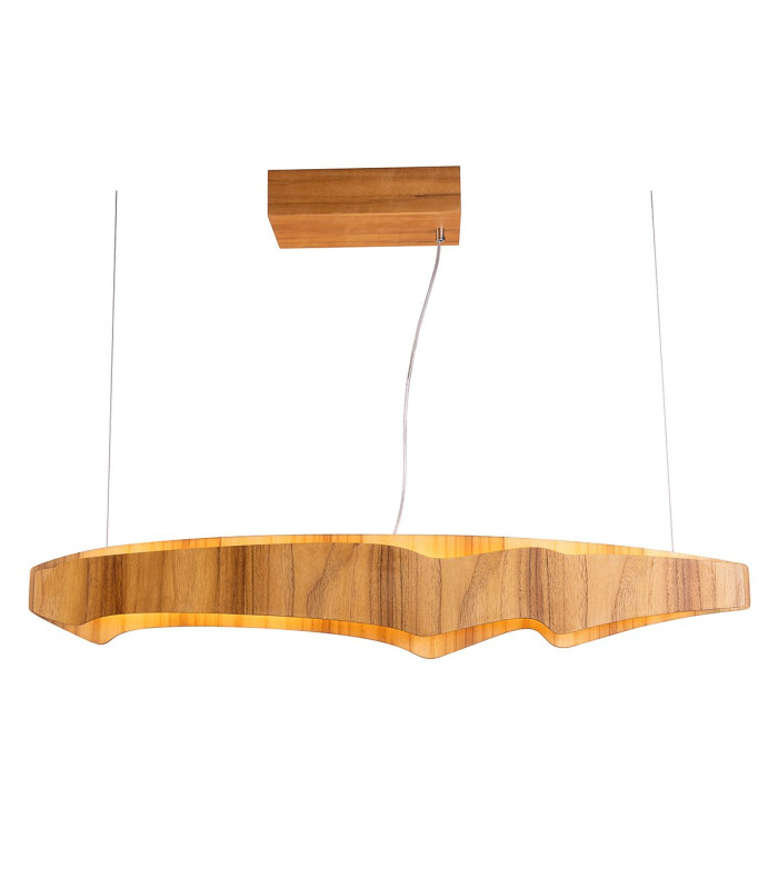 Horizon 100cm Bar Pendant Ceiling Light Teak-7