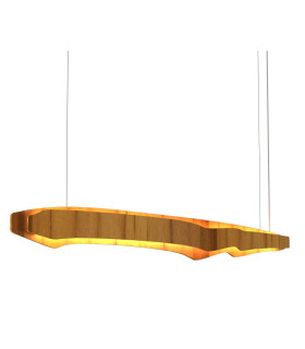 Horizon 140cm Bar Pendant Ceiling Light Teak-1