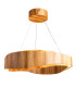 Horizon 80cm Cylindrical Pendant Ceiling Light Teak-1