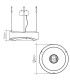 Horizon 80cm Cylindrical Pendant Ceiling Light Teak-3