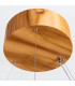 Horizon 80cm Cylindrical Pendant Ceiling Light Teak-5