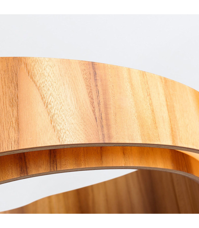 Horizon 80cm Cylindrical Pendant Ceiling Light Teak-6