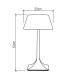 Nostalgia Table Lamp with Round Tapered Shade Teak-3