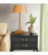 Nostalgia Table Lamp with Round Tapered Shade Teak-4