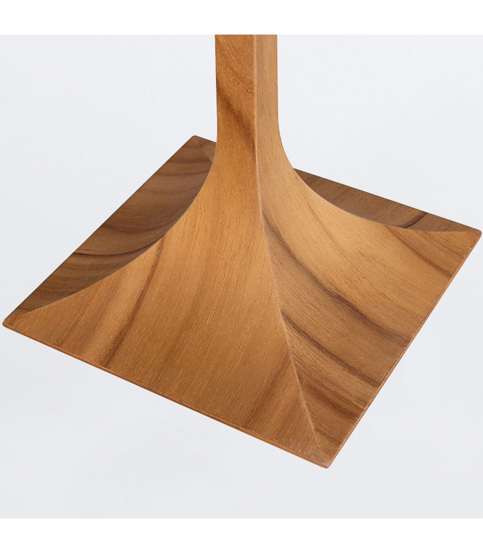 Nostalgia Table Lamp with Round Tapered Shade Teak-6