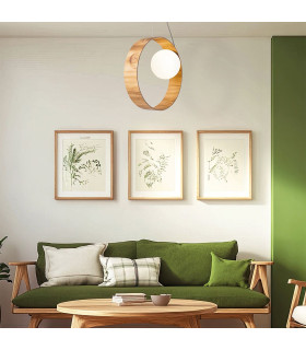 Sfera Pendant Ceiling Light Teak-2
