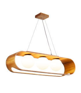 Sfera Bar Pendant Ceiling Light Teak-1
