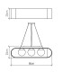 Sfera Bar Pendant Ceiling Light Teak-3