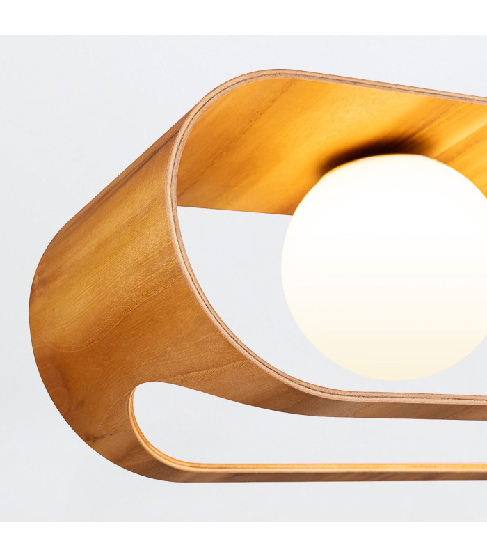 Sfera Bar Pendant Ceiling Light Teak-4