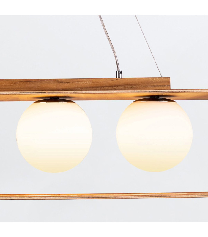 Sfera Bar Pendant Ceiling Light Teak-5