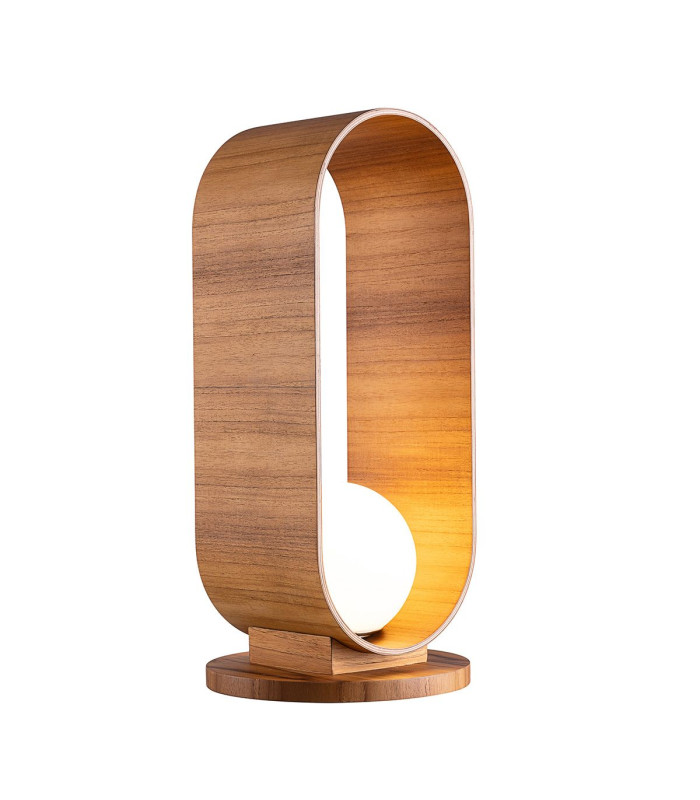 Sfera Globe Table Lamp Teak-1