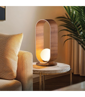 Sfera Globe Table Lamp Teak-2
