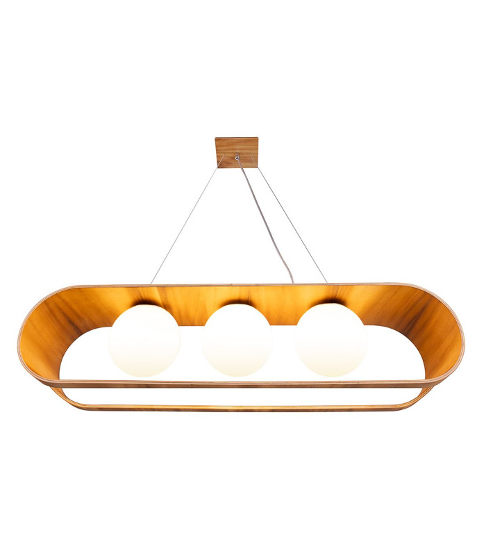 Sfera Bar Pendant Ceiling Light Teak-9