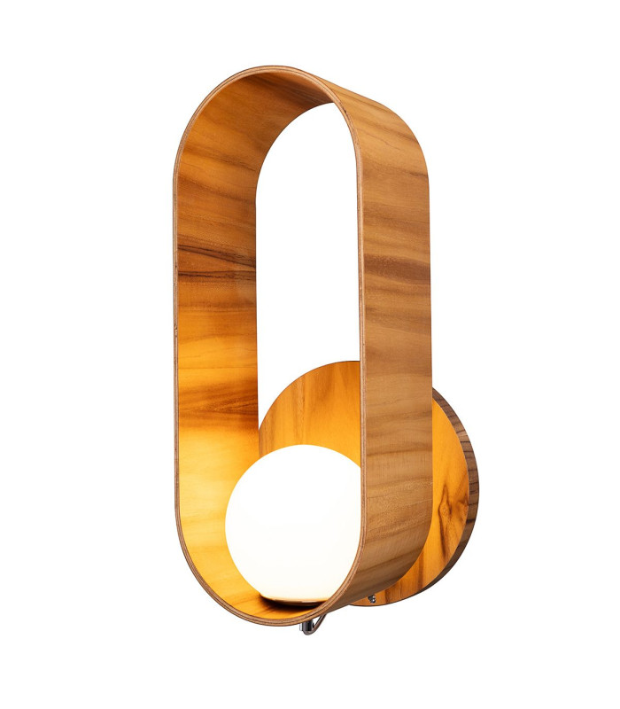 Sfera Globe Wall Lights Teak-1