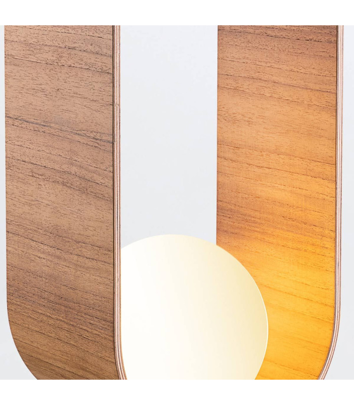 Sfera Globe Table Lamp Teak-8