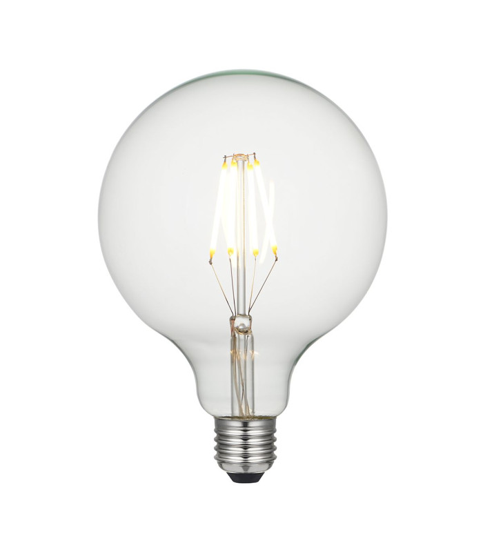 Large White Globe LED E27 Lamp Clear Glass-1