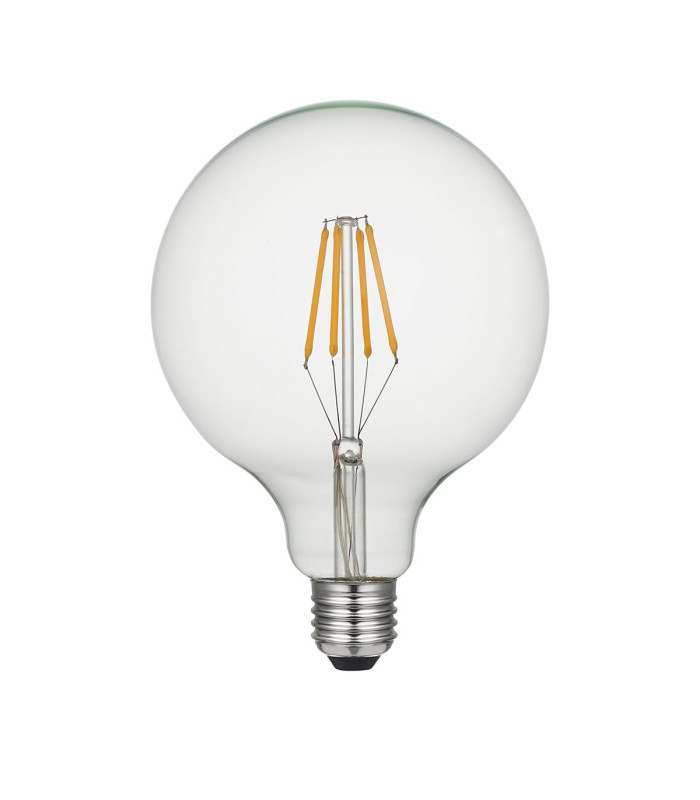Large White Globe LED E27 Lamp Clear Glass-2