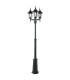 Valencia Triple Head Outdoor Lamp Post Black IP54-1