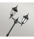 Valencia Grande Twin Head Outdoor Lamp Post Black IP54-3