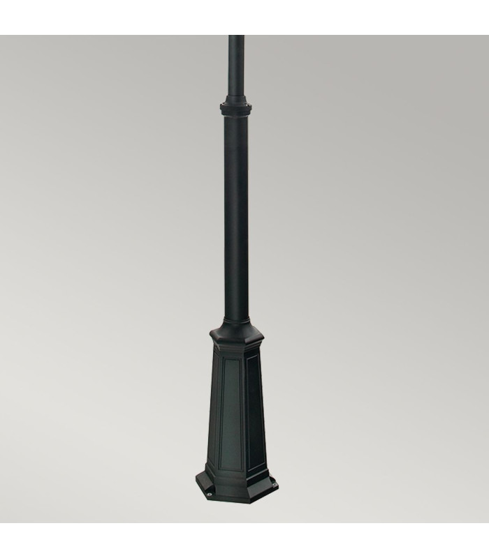 Valencia Grande Twin Head Outdoor Lamp Post Black IP54-4