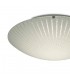 18W LED Medium Flush Ceiling Light, 400mm Round, 4000K 1500lm CRI80, Sunray Pattern Glass with Polished Chrome Detail - 4