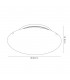 18W LED Medium Flush Ceiling Light, 400mm Round, 4000K 1500lm CRI80, Randon Line Pattern Glass with Polished Chrome Detail - 3
