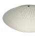 18W LED Medium Flush Ceiling Light, 400mm Round, 4000K 1500lm CRI80, Randon Line Pattern Glass with Polished Chrome Detail - 4