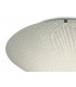 18W LED Medium Flush Ceiling Light, 400mm Round, 4000K 1500lm CRI80, Randon Line Pattern Glass with Polished Chrome Detail - 6