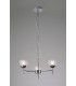 Ceiling 3 Light G9 Ceiling Pendant, Semi Ceiling, Polished Chrome with Clear Prismatic Glass - 2