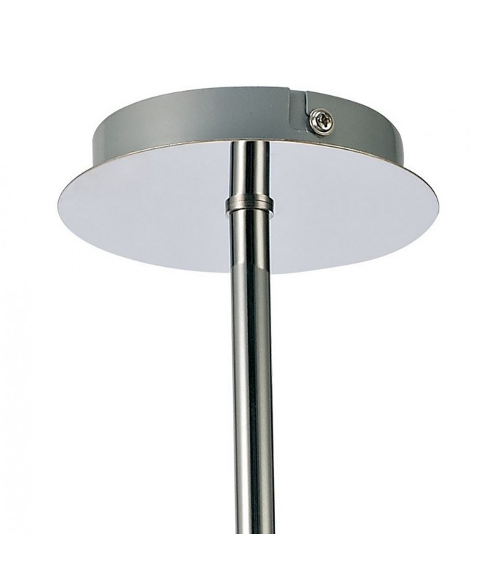 Ceiling 3 Light G9 Ceiling Pendant, Semi Ceiling, Polished Chrome with Clear Prismatic Glass - 5